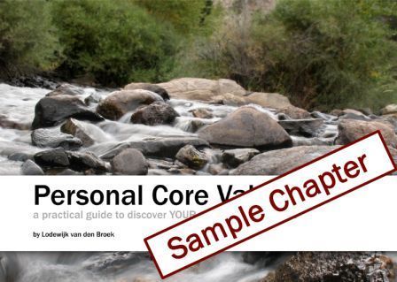 Personal Core Values Sample Chapter