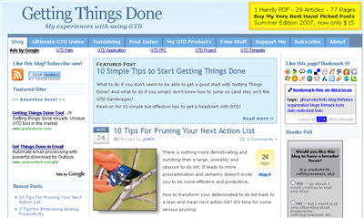 Getting Things Done blog